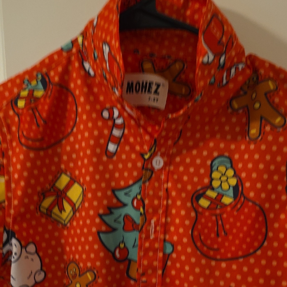 Kids Festive Orange Shirt